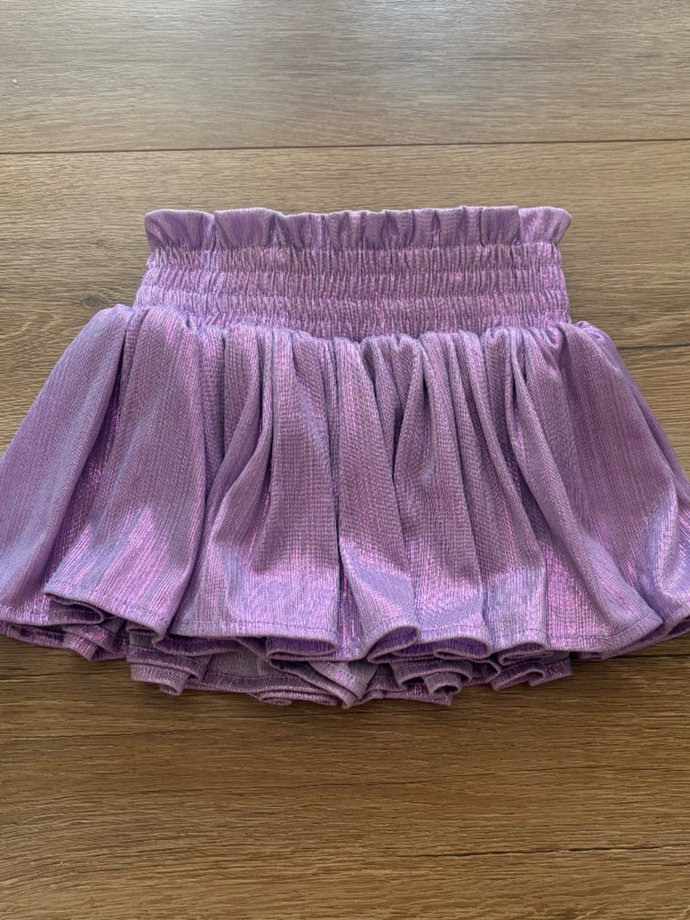 Lola + The Boys Metallic Girls Skort